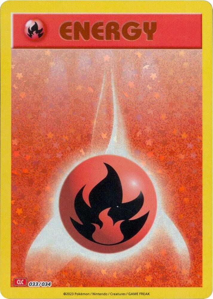 Basic Fire Energy 033/034 card from Trading Card Game Classic