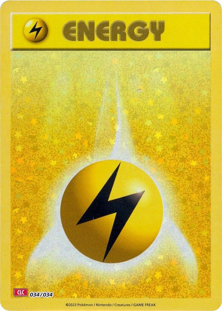 Basic Lightning Energy 034/034 card from Trading Card Game Classic