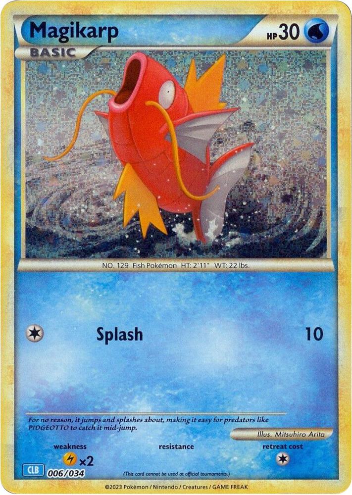 Magikarp 006/034 card from Trading Card Game Classic