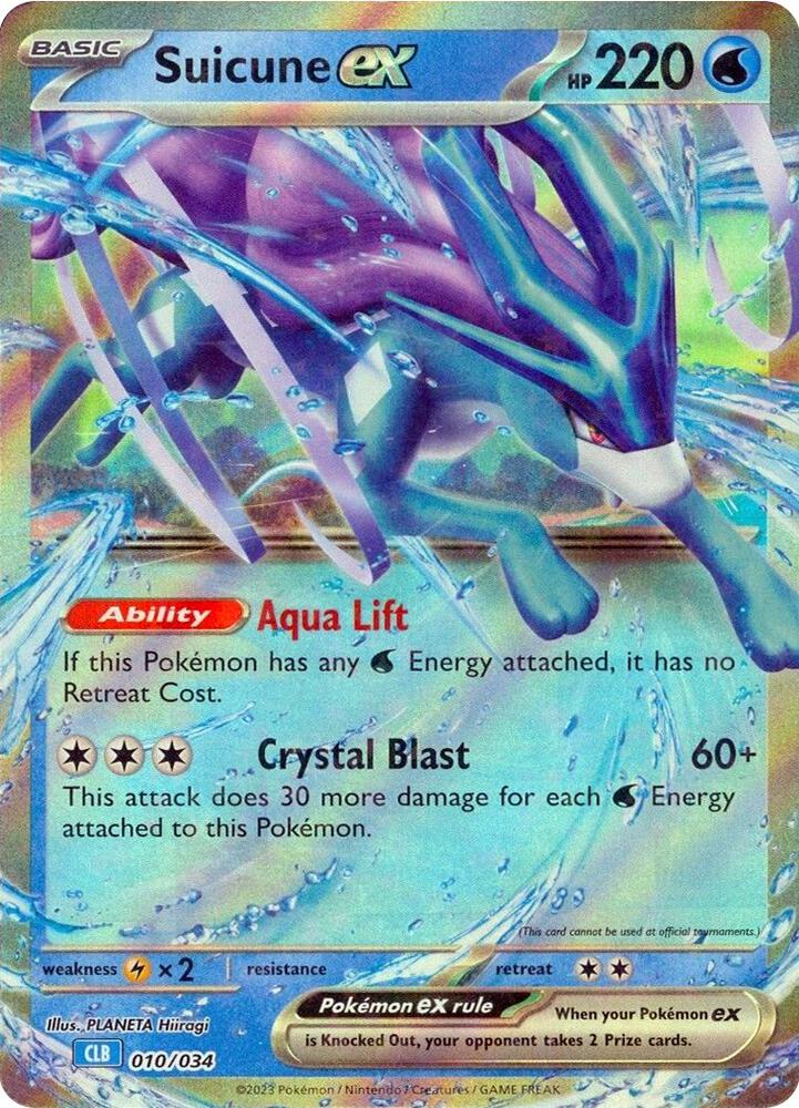 Suicune ex 010/034 card from Trading Card Game Classic