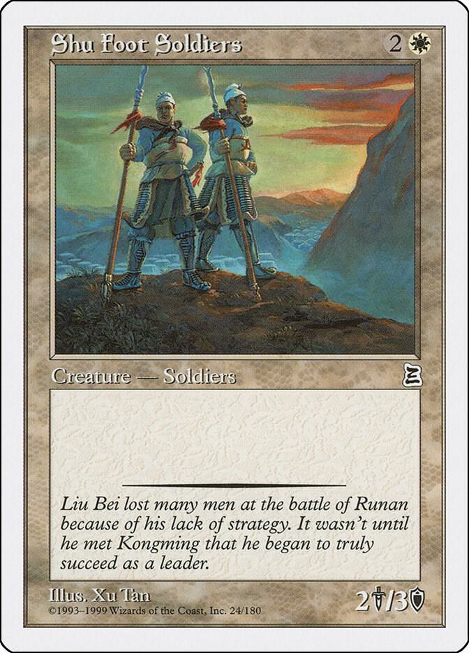 Shu Foot Soldiers 24 card from Portal Three Kingdoms
