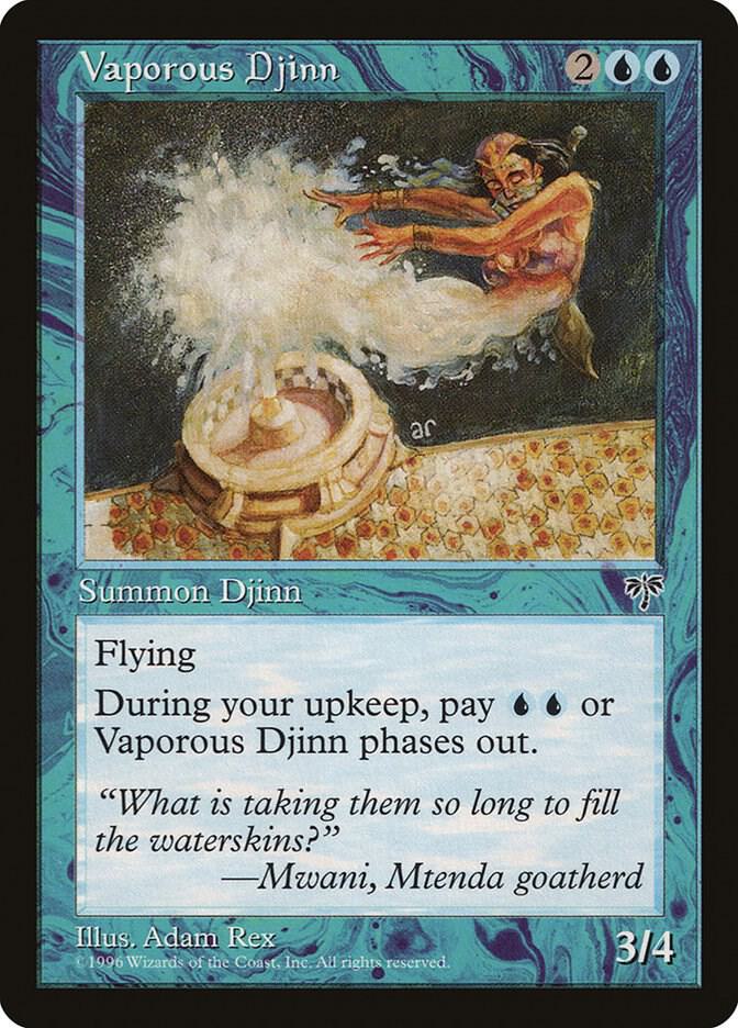 Vaporous Djinn card from Mirage