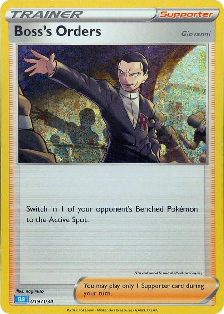 Boss's Orders (CLB) 019/034 card from Trading Card Game Classic