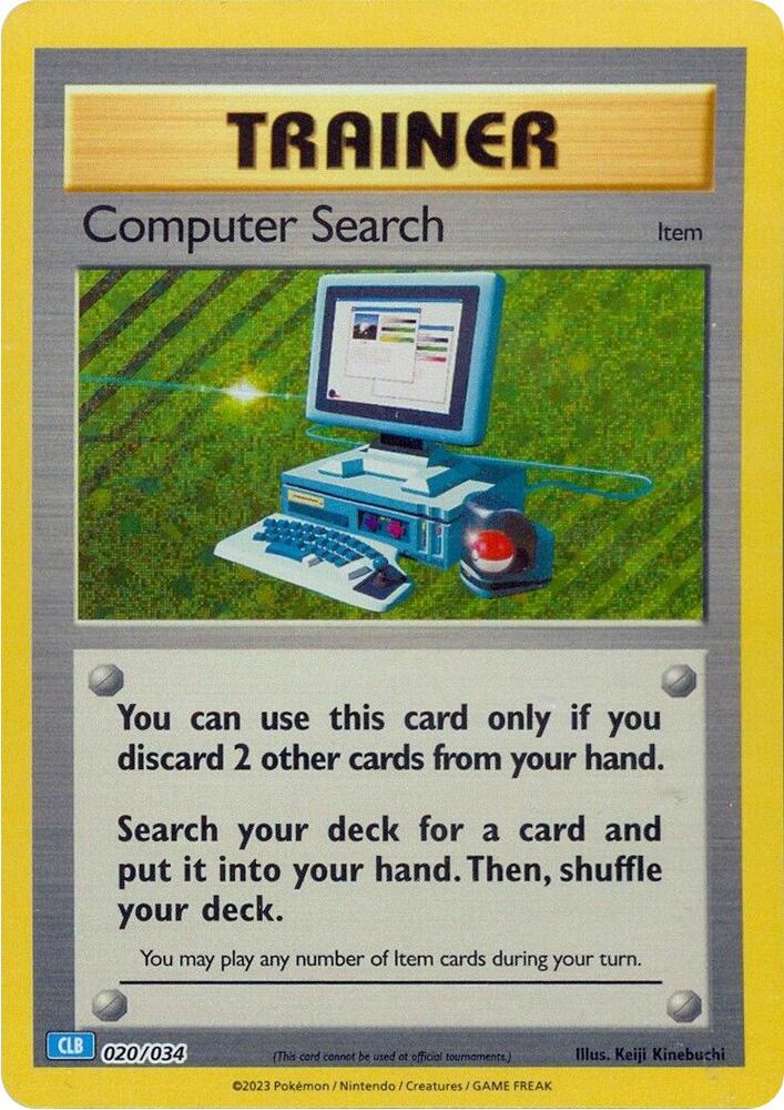 Computer Search (CLB) 020/034 card from Trading Card Game Classic