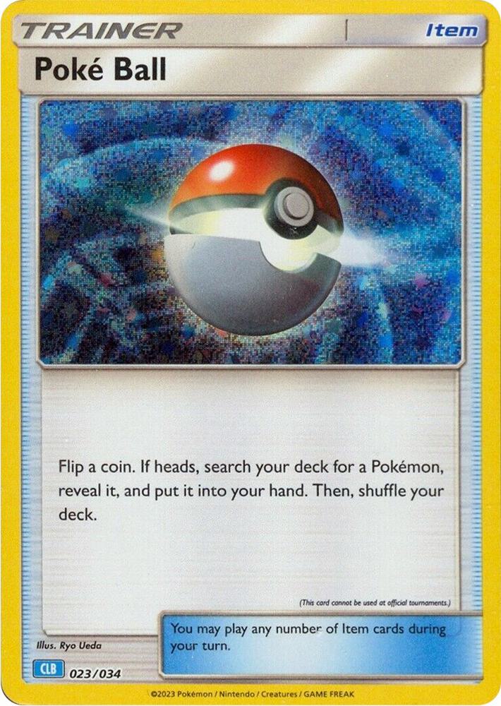 Poke Ball (CLB) 023/034 card from Trading Card Game Classic