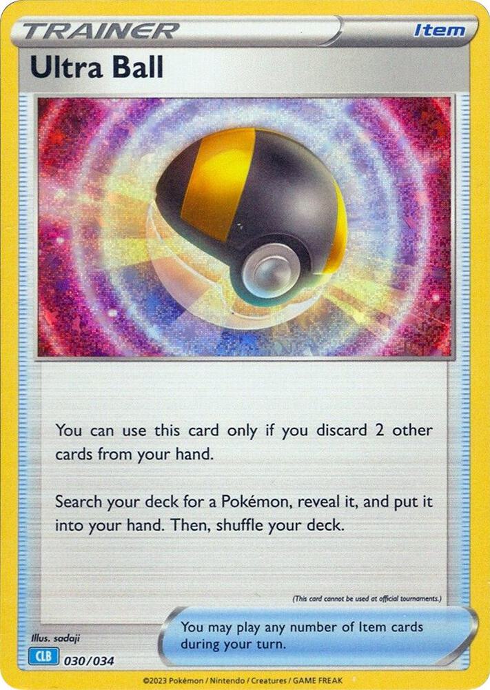 Ultra Ball (CLB) 030/034 card from Trading Card Game Classic