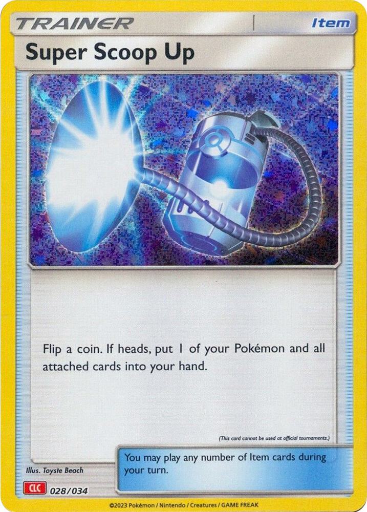 Super Scoop Up 028/034 card from Trading Card Game Classic