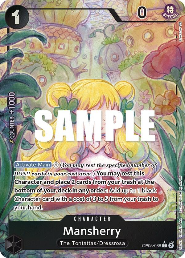 Mansherry (Alternate Art) OP05-088 card from Awakening of the New Era