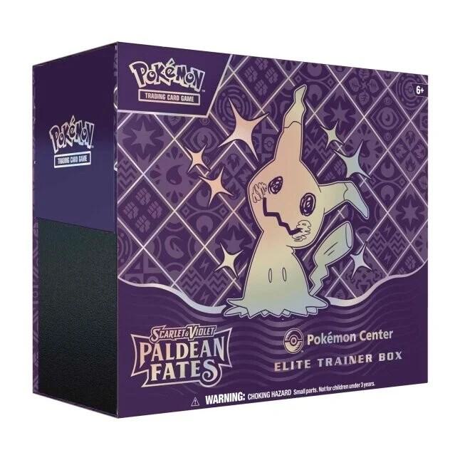 Paldean Fates Pokemon Center Elite Trainer Box (Exclusive) card from SV: Paldean Fates