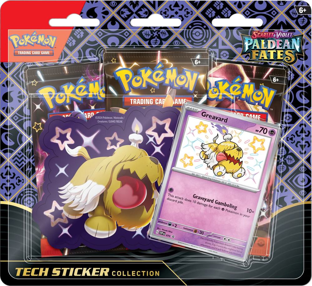 Paldean Fates Tech Sticker Collection [Greavard] card from SV: Paldean Fates