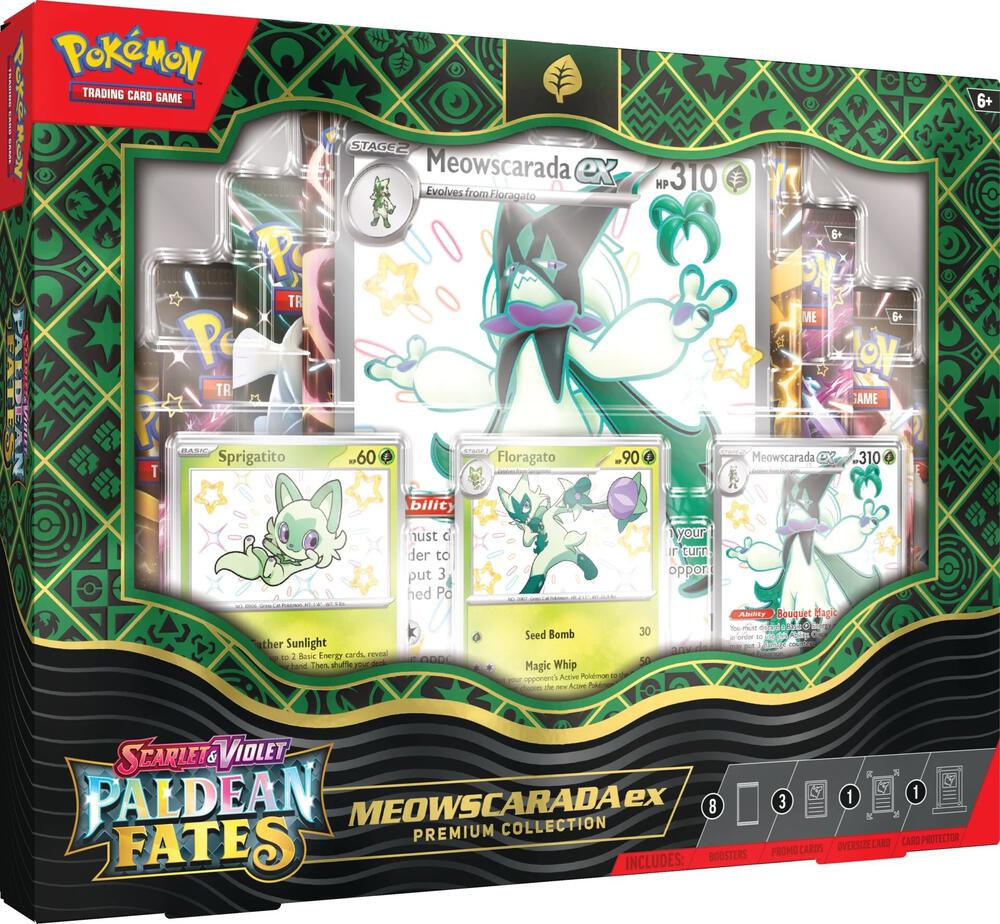 Paldean Fates Premium Collection [Meowscarada ex] card from SV: Paldean Fates