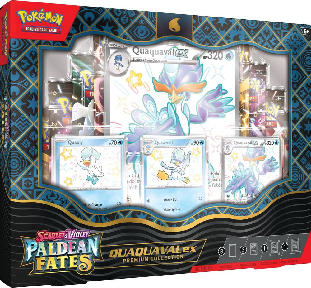 Paldean Fates Premium Collection [Quaquaval ex] card from SV: Paldean Fates