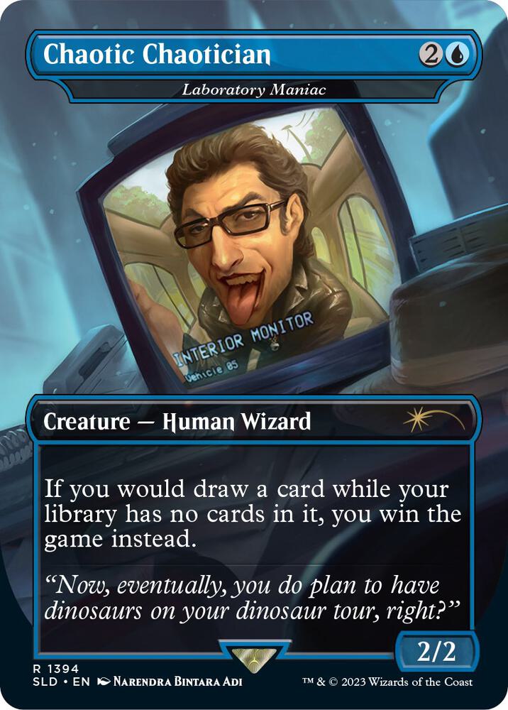 Chaotic Chaotician - Laboratory Maniac 1394 card from Secret Lair Drop Series