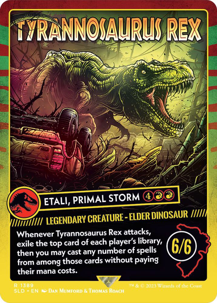 Tyrannosaurus Rex - Etali, Primal Storm 1389 card from Secret Lair Drop Series