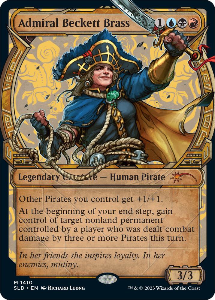 Admiral Beckett Brass 1410 card from Secret Lair Drop Series