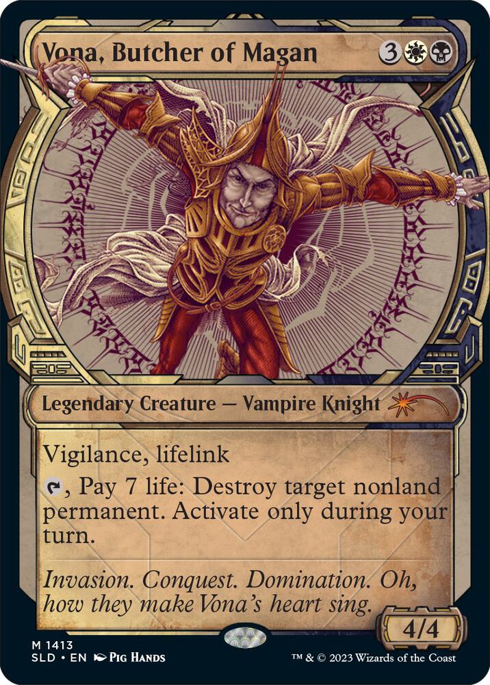 Vona, Butcher of Magan 1413 card from Secret Lair Drop Series