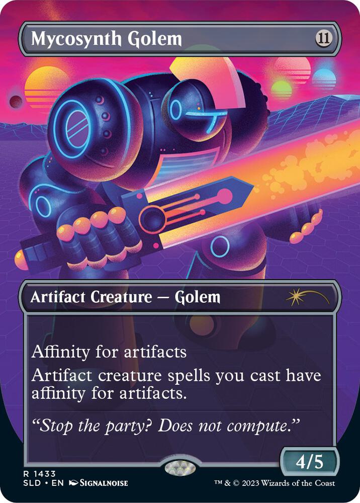 Mycosynth Golem 1433 card from Secret Lair Drop Series