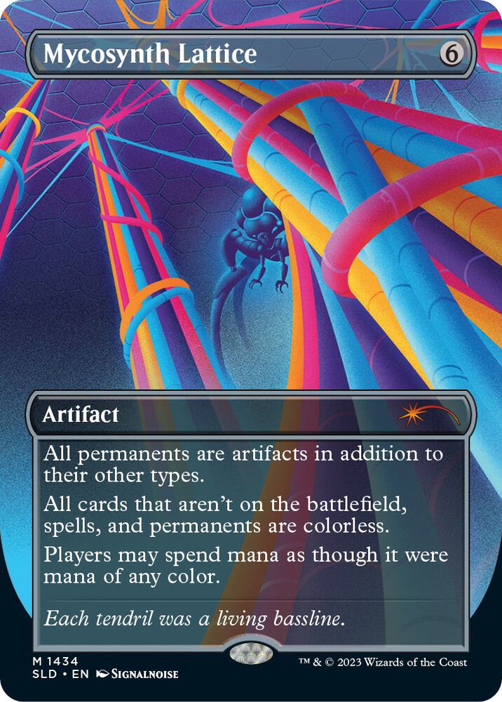 Mycosynth Lattice 1434 card from Secret Lair Drop Series