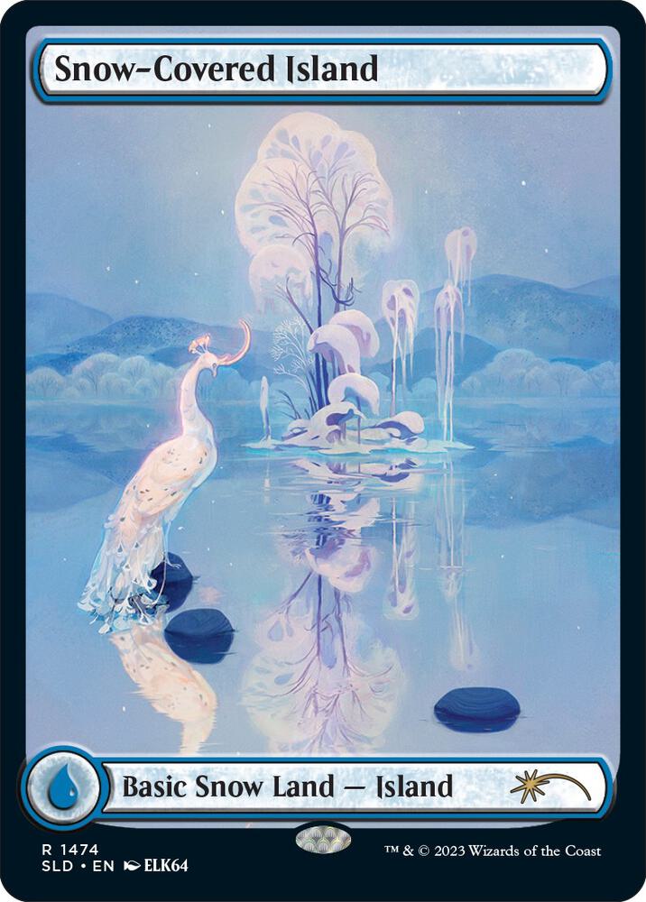 Snow-Covered Island 1474 card from Secret Lair Drop Series