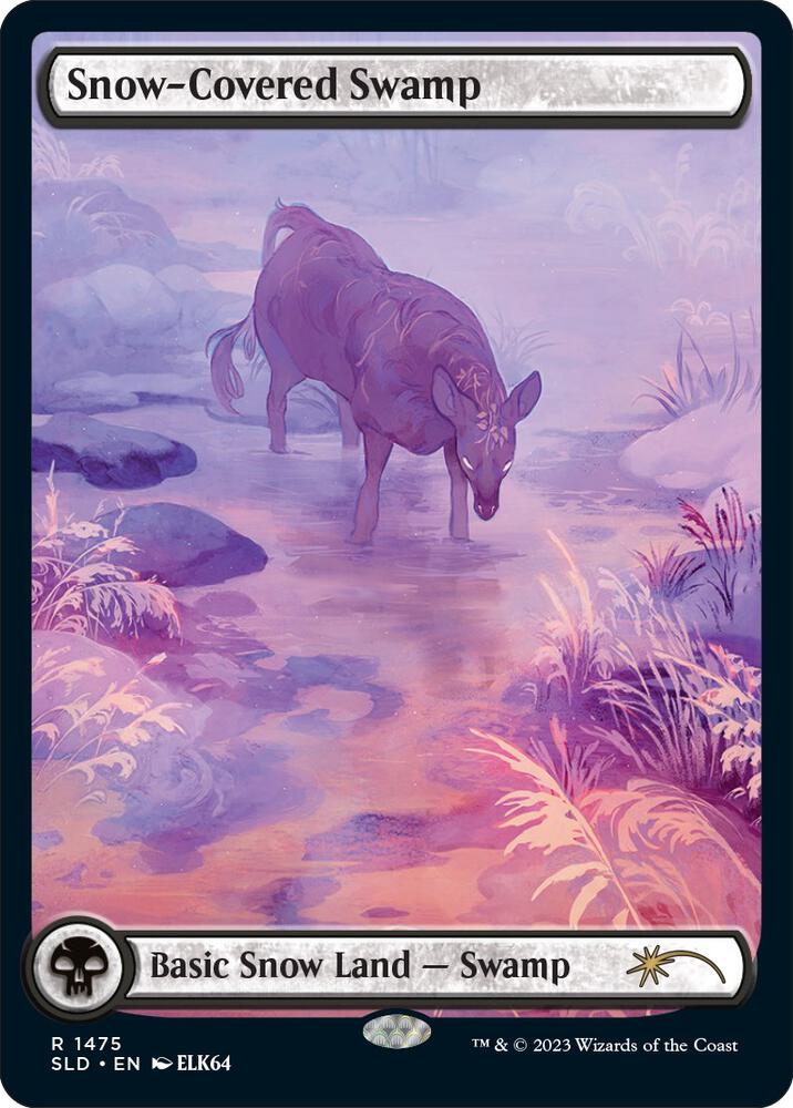 Snow-Covered Swamp 1475 card from Secret Lair Drop Series