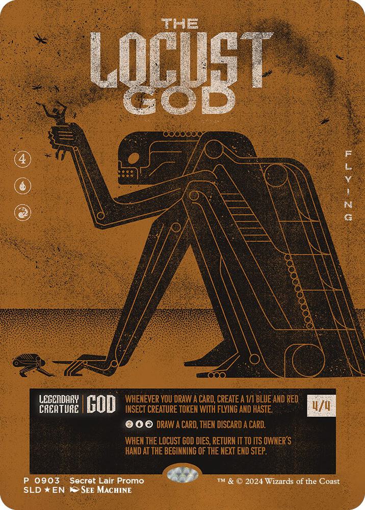 The Locust God 903 card from Secret Lair Drop Series