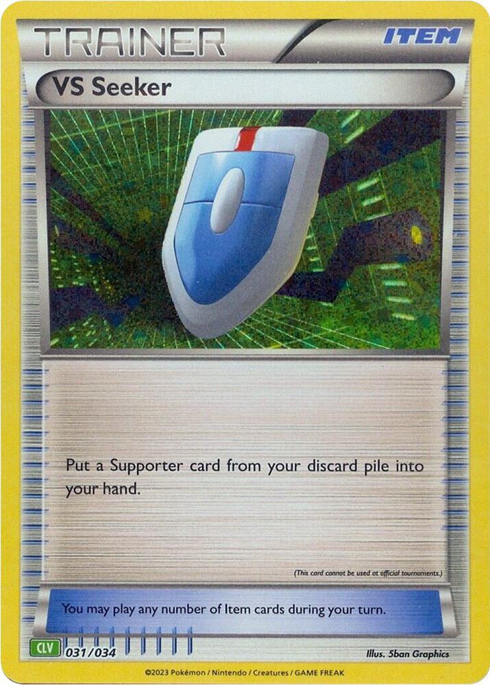 VS Seeker (CLV) 031/034 card from Trading Card Game Classic
