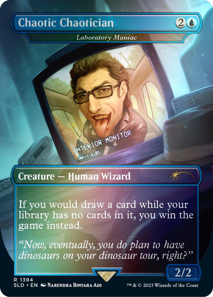 Chaotic Chaotician - Laboratory Maniac (Rainbow Foil) 1394 card from Secret Lair Drop Series
