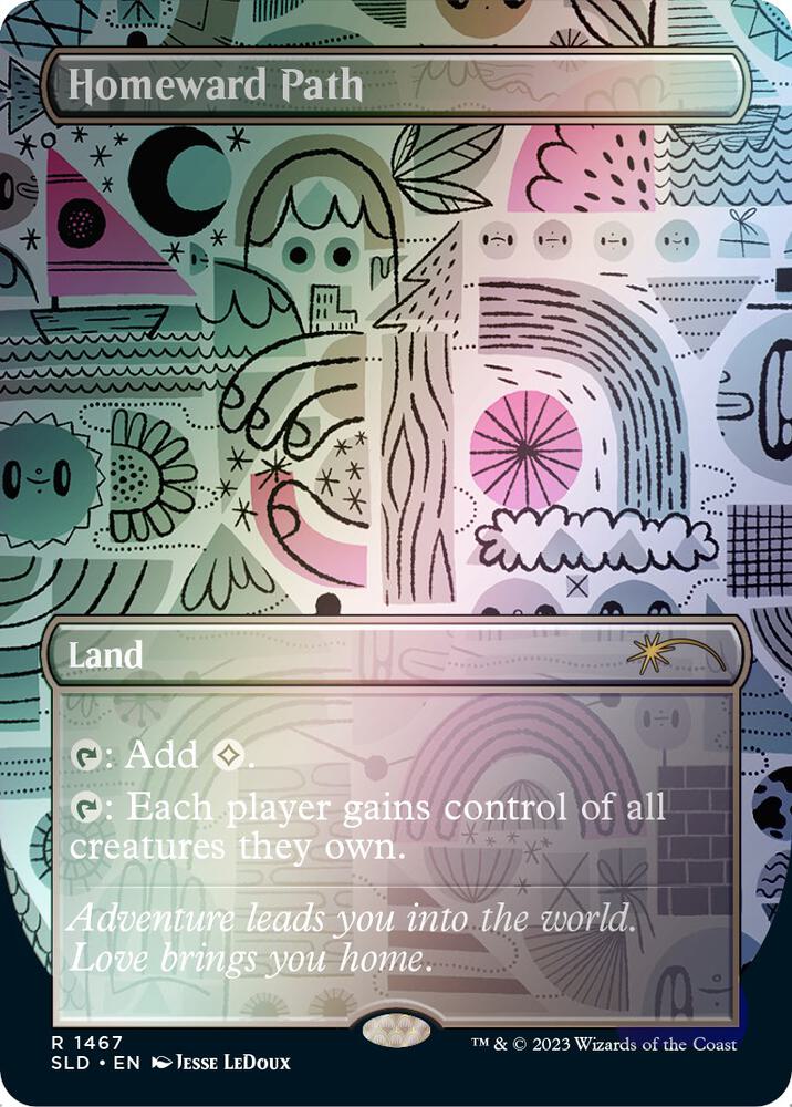 Homeward Path (Rainbow Foil) 1467 card from Secret Lair Drop Series