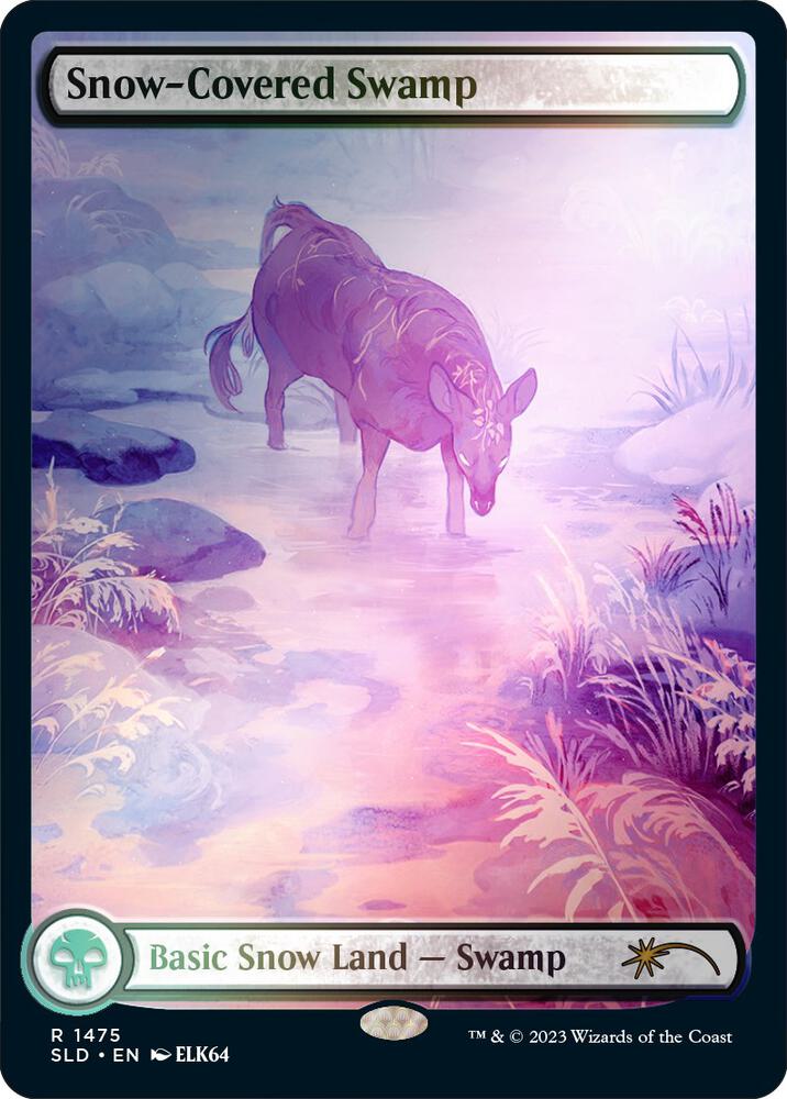 Snow-Covered Swamp (Rainbow Foil) 1475 card from Secret Lair Drop Series
