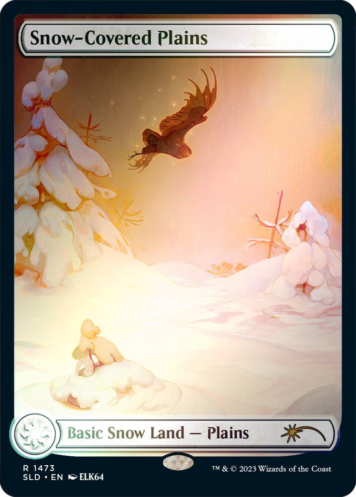Snow-Covered Plains (Rainbow Foil) 1473 card from Secret Lair Drop Series