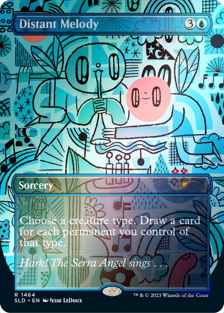 Distant Melody (Rainbow Foil) 1464 card from Secret Lair Drop Series