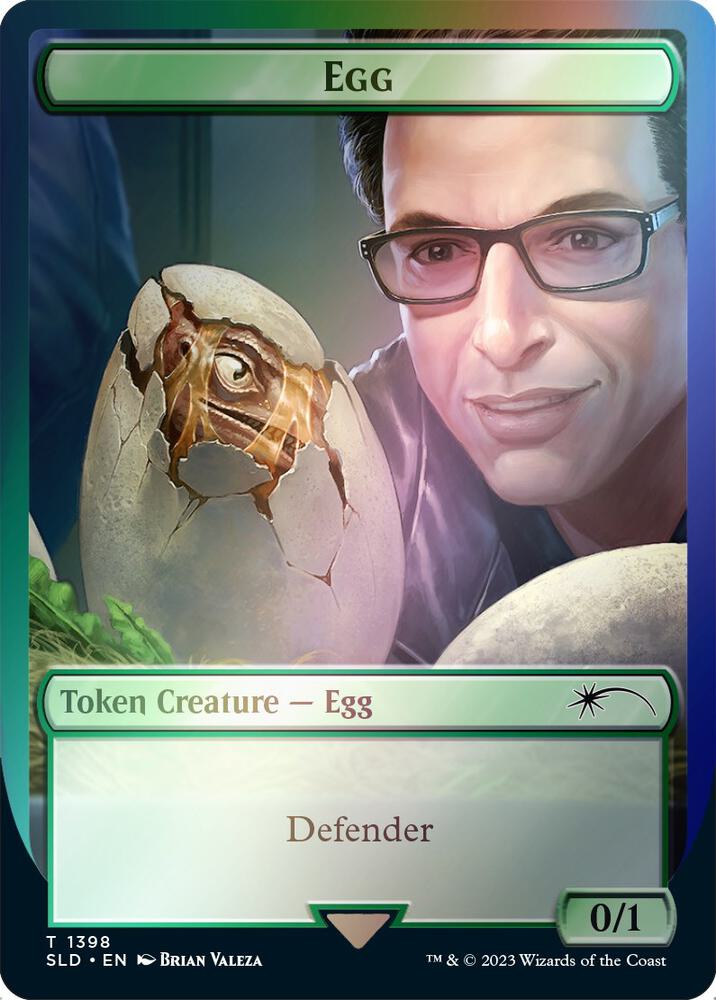 Egg Token (Rainbow Foil) 1398 card from Secret Lair Drop Series