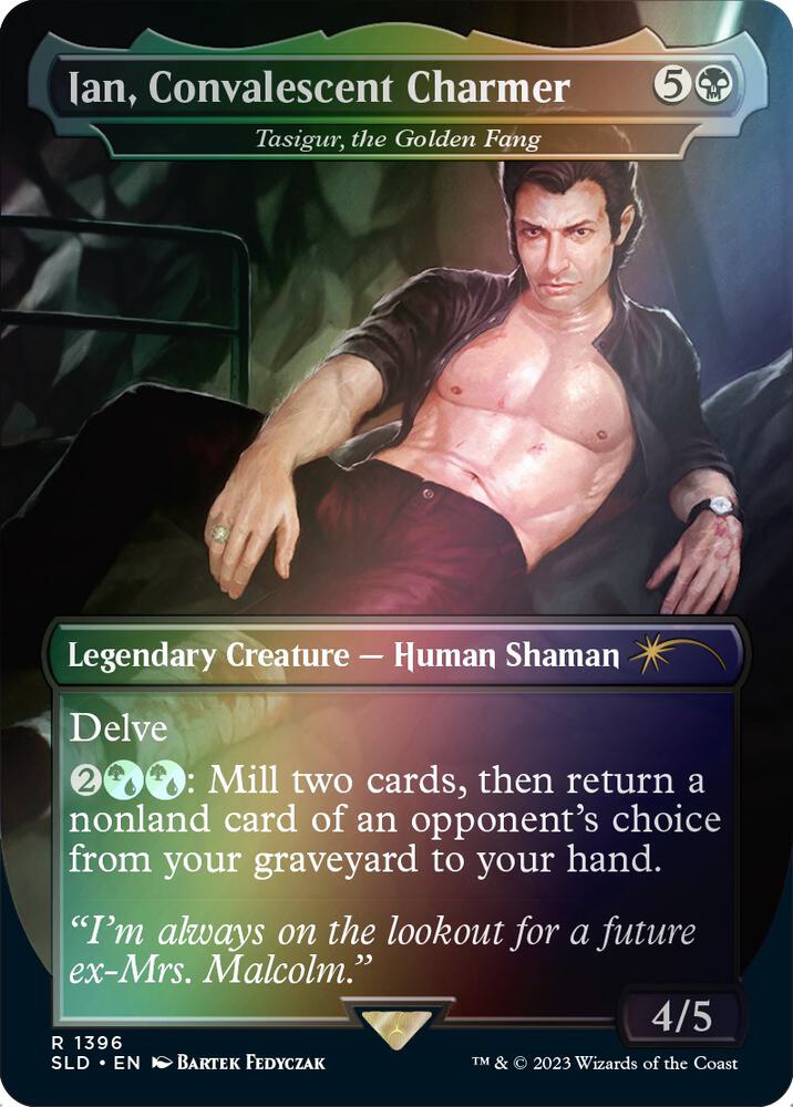 Ian, Convalescent Charmer - Tasigur, the Golden Fang (Rainbow Foil) 1396 card from Secret Lair Drop Series