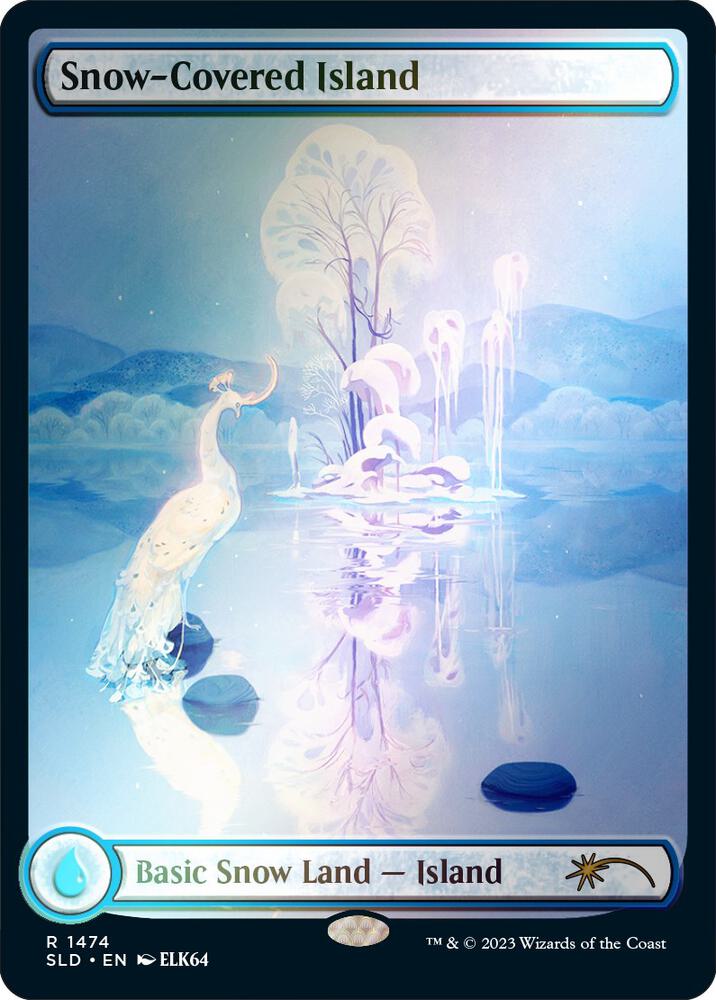 Snow-Covered Island (Rainbow Foil) 1474 card from Secret Lair Drop Series