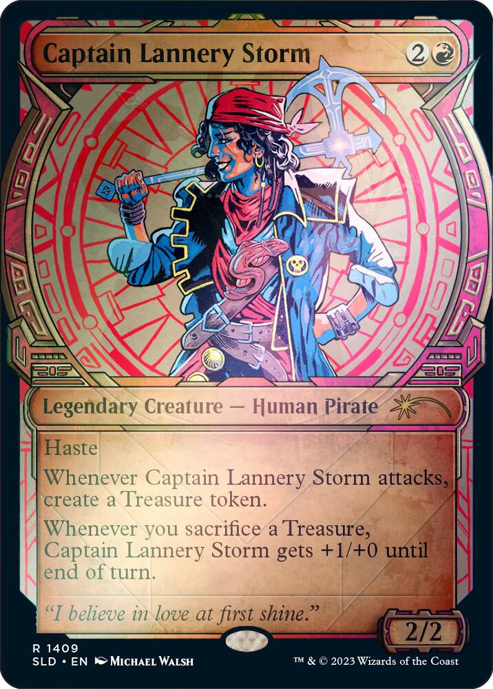 Captain Lannery Storm (Rainbow Foil) 1409 card from Secret Lair Drop Series