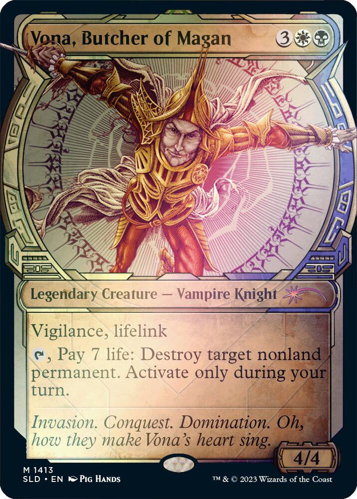 Vona, Butcher of Magan (Rainbow Foil) 1413 card from Secret Lair Drop Series