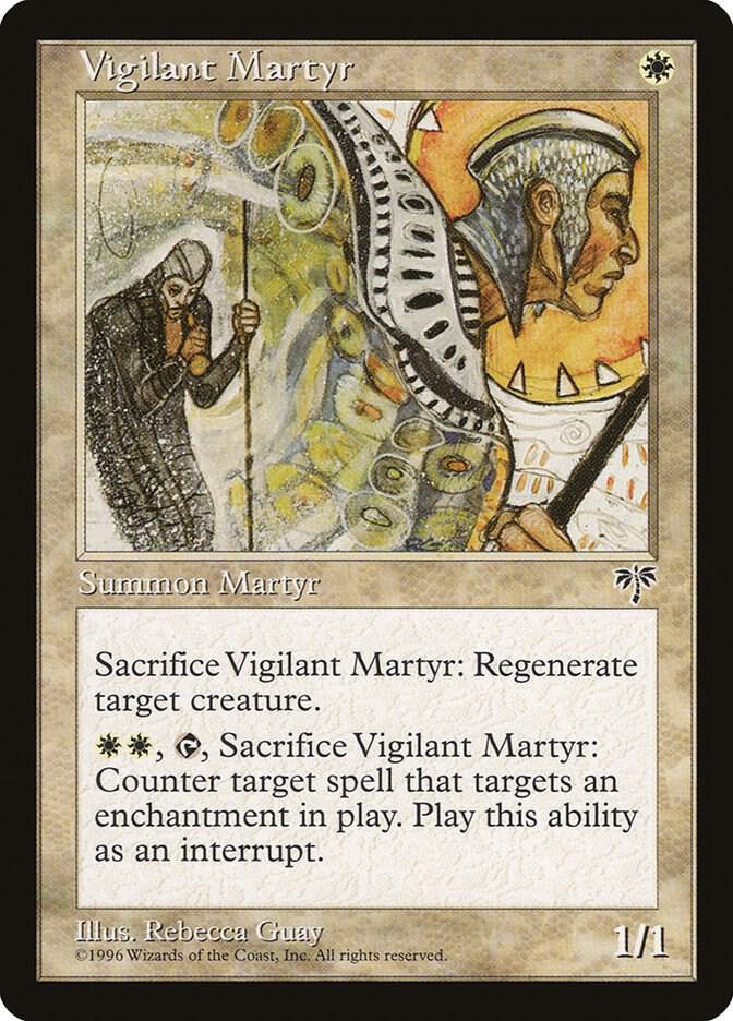 Vigilant Martyr card from Mirage