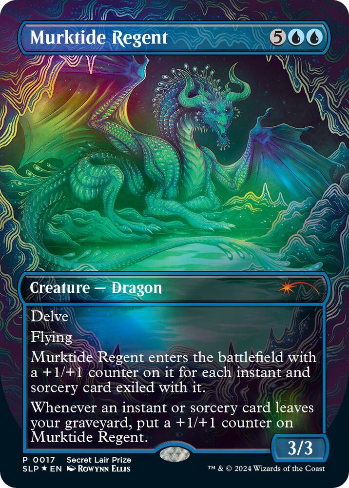 Murktide Regent 17 card from Secret Lair Showdown