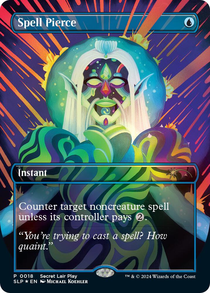 Spell Pierce 18 card from Secret Lair Showdown