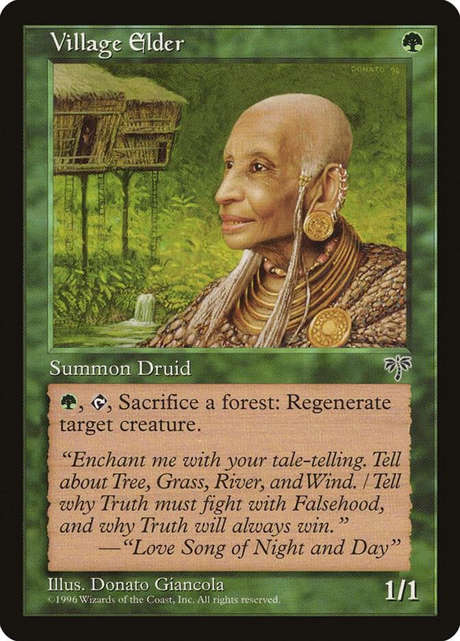 Village Elder card from Mirage