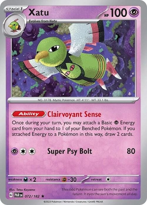 Xatu (Non-Holo) 072/182 card from Deck Exclusives