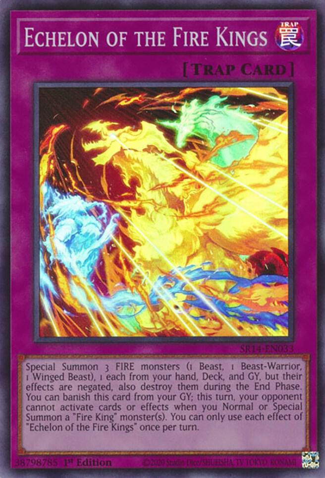 Echelon of the Fire Kings SR14-EN033 card from Structure Deck: Fire Kings