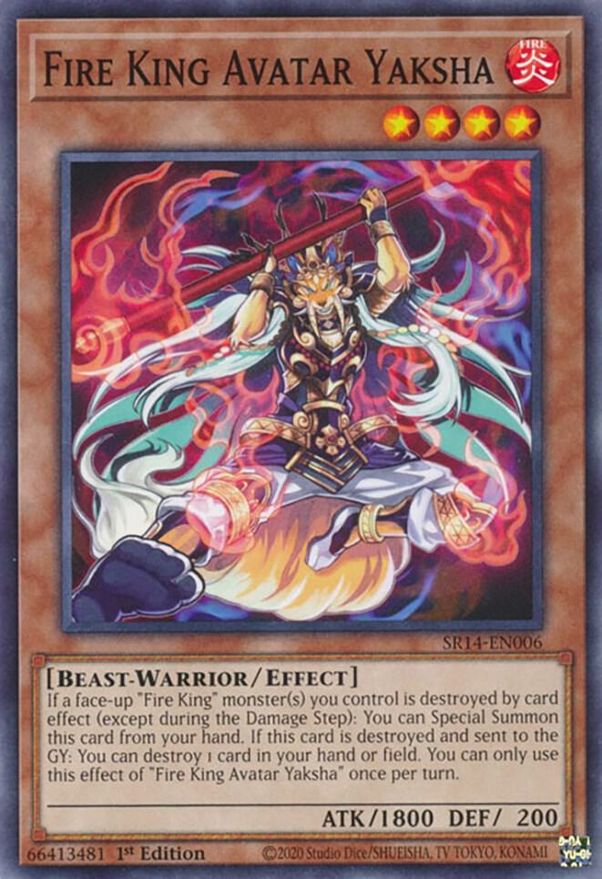 Fire King Avatar Yaksha SR14-EN006 card from Structure Deck: Fire Kings