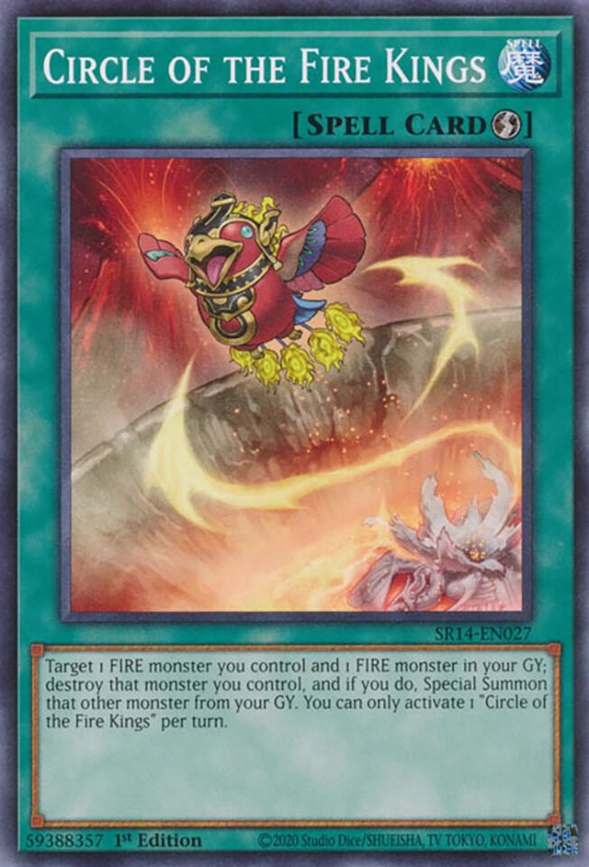 Circle of the Fire Kings SR14-EN027 card from Structure Deck: Fire Kings
