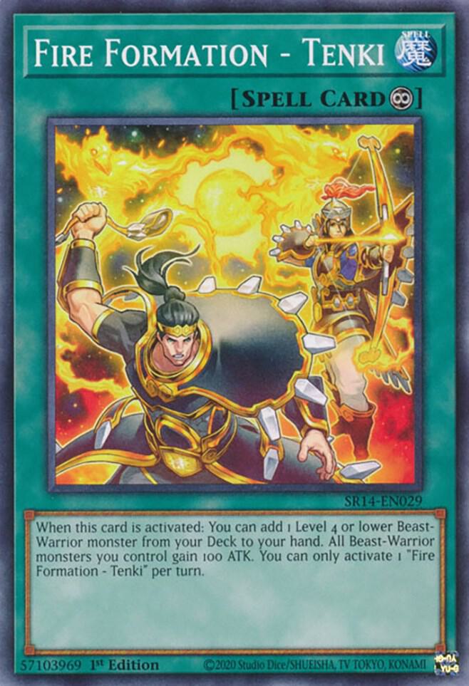 Fire Formation - Tenki SR14-EN029 card from Structure Deck: Fire Kings