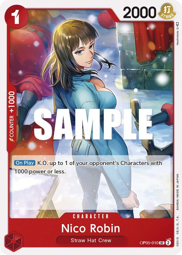 Nico Robin OP05-010 card from Awakening of the New Era