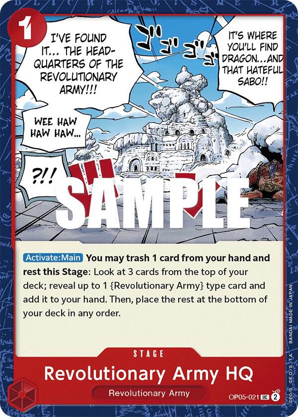 Revolutionary Army HQ OP05-021 card from Awakening of the New Era