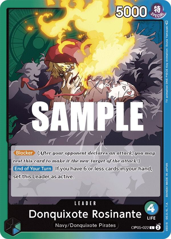 Donquixote Rosinante OP05-022 card from Awakening of the New Era