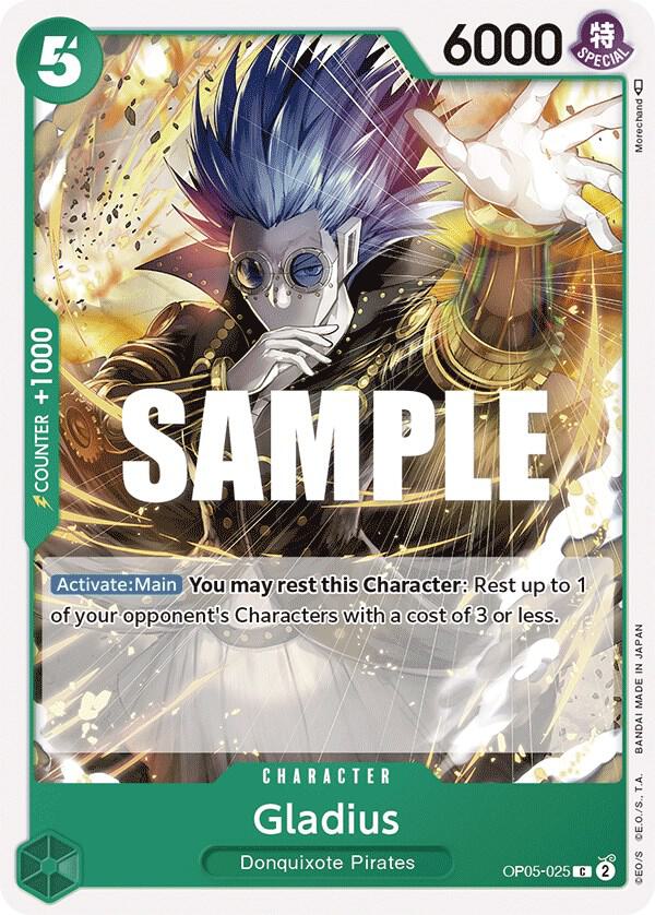 Gladius OP05-025 card from Awakening of the New Era