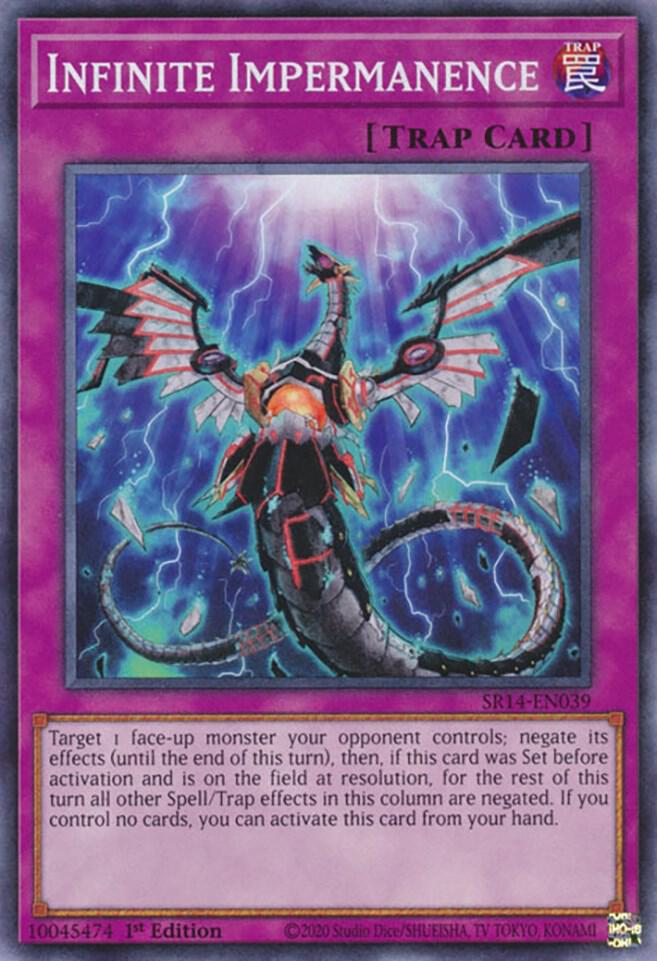 Infinite Impermanence SR14-EN039 card from Structure Deck: Fire Kings